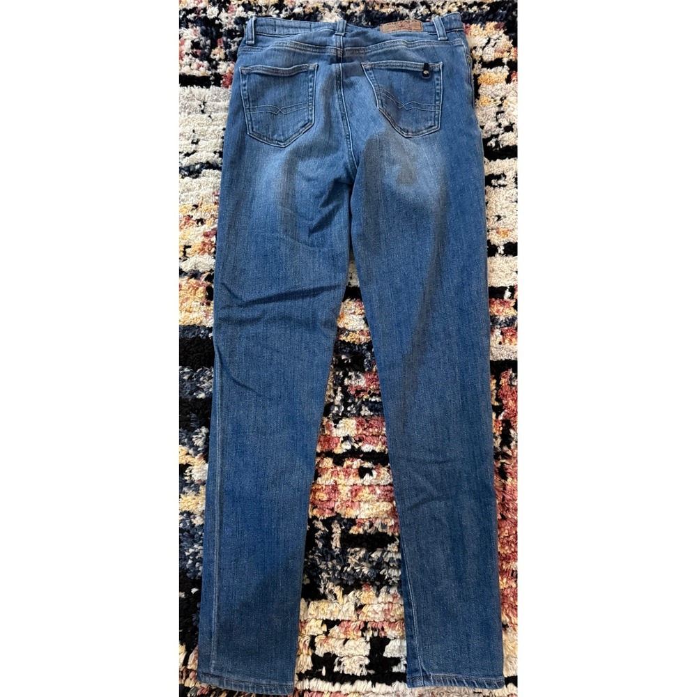 Buffalo David Bitton Alexa Mid Rise Skinny Jeans Medium Wash Blue Womens Size 30
